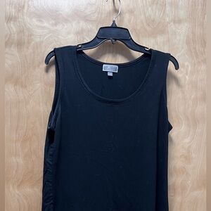 JM Collection Classic Black Tank Top